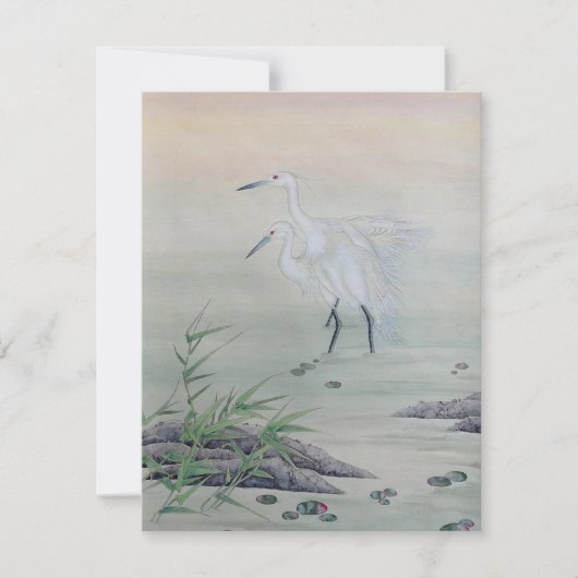 Krane im chinesischen Fluss (Vorderseite)