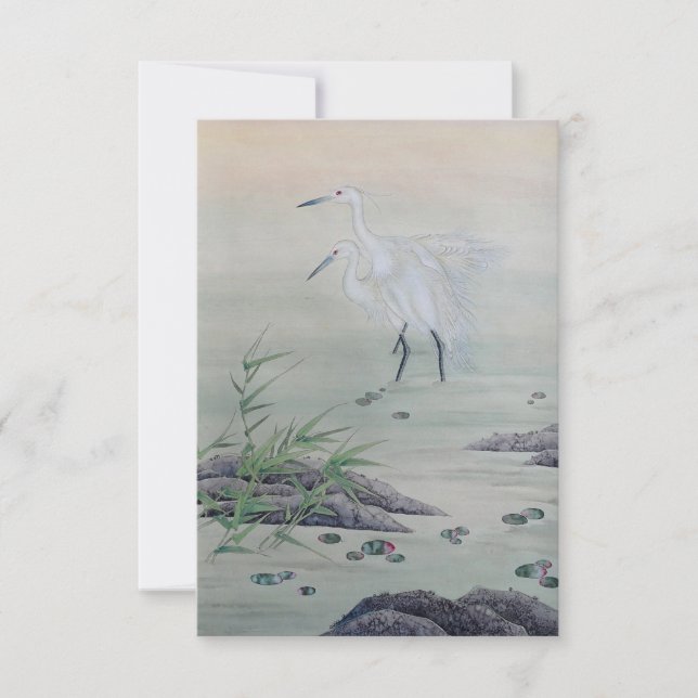 Krane im chinesischen Fluss (Vorderseite)