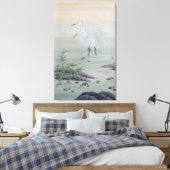 Krane im chinesischen Fluss Leinwanddruck (Insitu (Schlafzimmer))