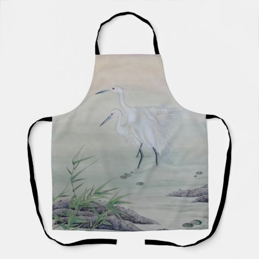 Krane im chinesischen Fluss Schürze (Vorderseite)