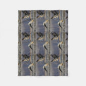 Kräne im Flug Fleecedecke (Vorderseite)