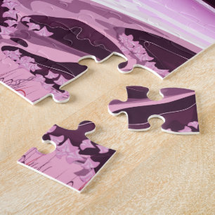 Krane im koreanischen Garten Puzzle