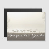 Krane im Nebel Bosque del Apache Magnetkarte (Vorne/Hinten)