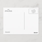 Krane im Nebel Bosque del Apache Postkarte (Rückseite)