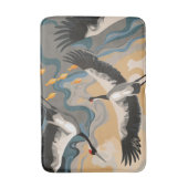 Krane in die Höhe über dem Fluss Badematte (Vorderseite Vertikal)