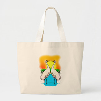 Krane in Liebe zerquetschen Jumbo Stoffbeutel