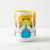 Krane in Liebe zerquetschen Tasse (Zentrum)