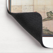 Krane, Kiefern und Bambus von Ogata Korin Mousepad (Ecke)