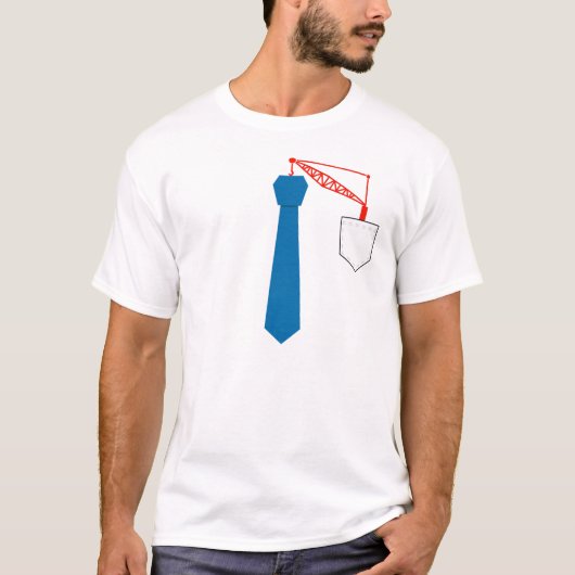Krane Krawatte T-Shirt (Vorderseite)