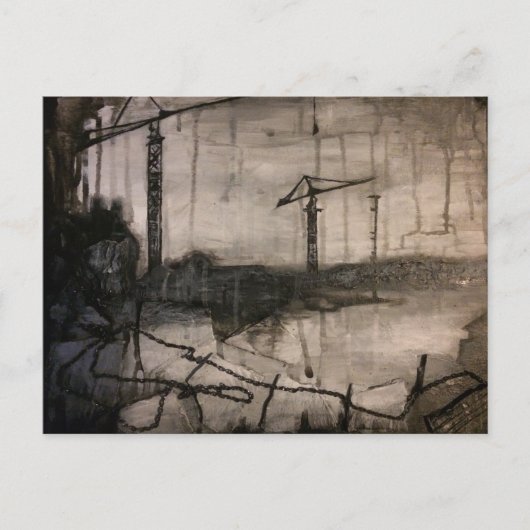 Krane Postkarte (Vorderseite)