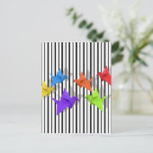 Krane Postkarte (Stehend Vorderseite)