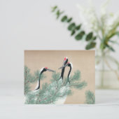 Krane Postkarte (Stehend Vorderseite)