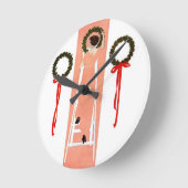 Kräne Runde Wanduhr (Winkel)