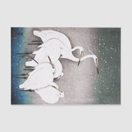 KRÄNE Seidenpapier (Vorderseite)