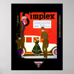 Krane - Simplex ~ Vintage Kfz-Werbung Poster