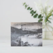 Krane über dem Fluss Clyde Postkarte (Stehend Vorderseite)