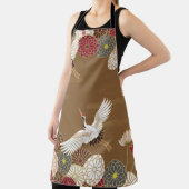Krane und Chrysanthemen Japanische traditionelle K Schürze (InSitu)