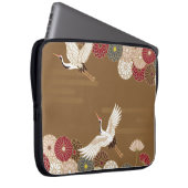 Krane und Chrysanthemen Japanische traditionelle P Laptopschutzhülle (Vorne Rechts)
