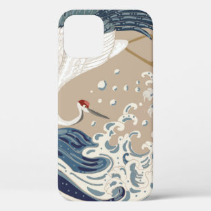Krane und japanische Wave Illustration. Traditione Case-Mate iPhone Hülle