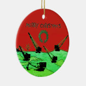 Krane und Schaufeln für den Betriebsingenieur Op Keramik Ornament (Rechts)