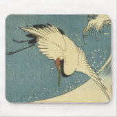 Krane und Wave, Hiroshige Mousepad (Vorne)