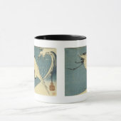 Krane und Wave, Hiroshige Tasse und Steine (Zentrum)