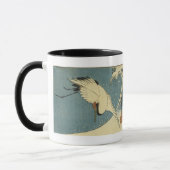 Krane und Wave, Hiroshige Tasse und Steine (Links)