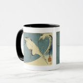 Krane und Wave, Hiroshige Tasse und Steine (Vorderseite Links)