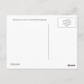 Krane und Weltfrieden an der Grenze Postkarte (Rückseite)