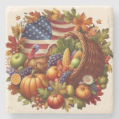 Kräne von US/US/Erntedank Steinuntersetzer (Vorderseite)