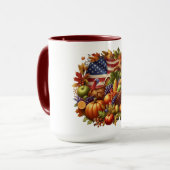 Kräne von US/US/Erntedank Tasse (Vorderseite Links)