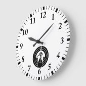 Kranform-Noshi-Kreis Große Wanduhr (Winkel)