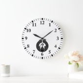 Kranform-Noshi-Kreis Große Wanduhr (Zuhause)