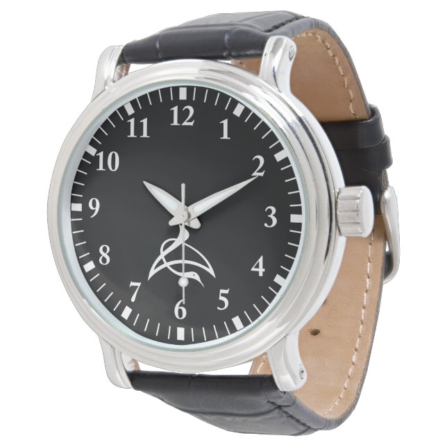 Kranförmige Kanji für Cho Armbanduhr (Schrägansicht)