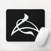 Kranförmige Kanji für Cho Mousepad (Mit Mouse)