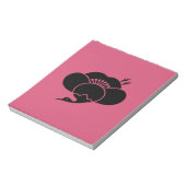 Kranförmige Pflaumenblüte Notizblock (Rotiert)