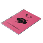 Kranförmige Pflaumenblüte Notizblock (Linke Seite)