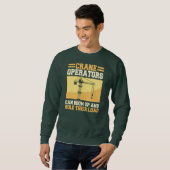 Kranführer Bau eines Hochspannungsgeräteturms Sweatshirt (Vorne ganz)