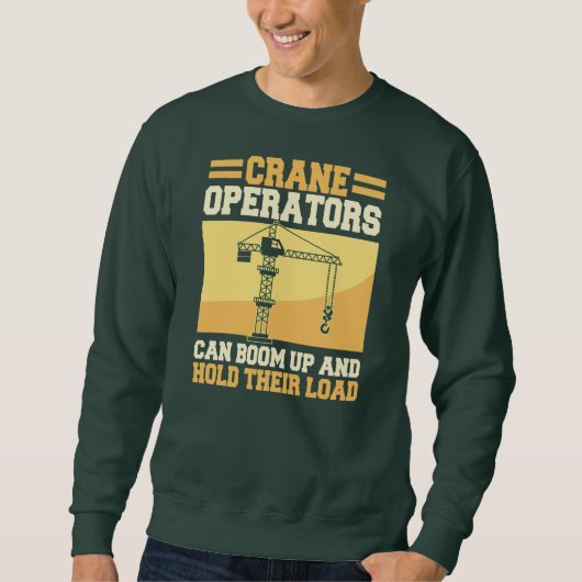 Kranführer Bau eines Hochspannungsgeräteturms Sweatshirt (Vorderseite)
