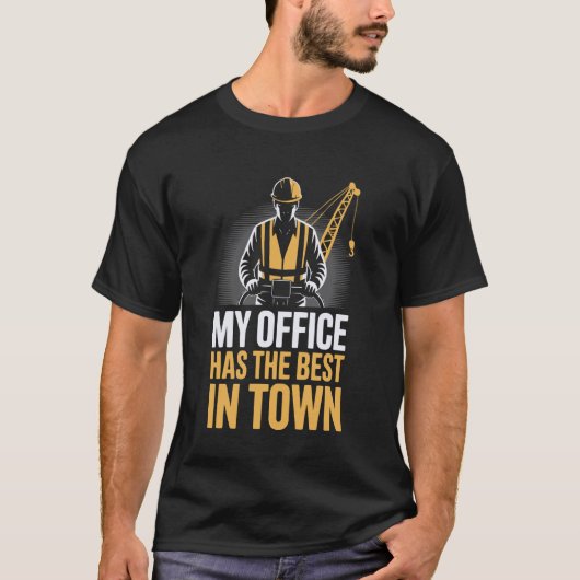 Kranführer Beruf Bauarbeiter T-Shirt (Vorderseite)