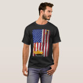Kranführer Heavy Machinery Usa American Flag T-Shirt (Vorne ganz)