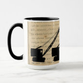 Kranführer Kran Antiker Vintager Kranwagen Tasse (Links)