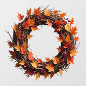 Krängungsfenster im Herbst Fensteraufkleber (Blatt)