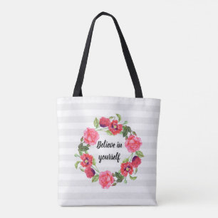 Krängungszirkel der Blume Rot und Rosa Tasche