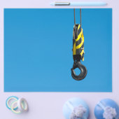 Kranhaken mit gelben und schwarzen Streifen Flyer (Einzeln)