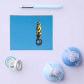 Kranhaken mit gelben und schwarzen Streifen Flyer (Einzeln)