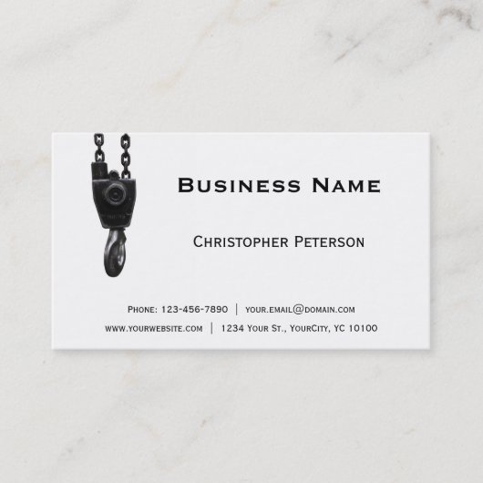 Kranhaken Visitenkarte (Vorderseite)