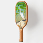 Kranich am Mismaloya-Fluss 0335 Pickleball Schläger (Links)