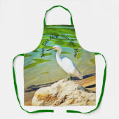 Kranich am Mismaloya-Fluss 0335 Schürze (Vorderseite)