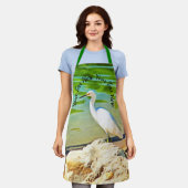 Kranich am Mismaloya-Fluss 0335 Schürze (Getragen)